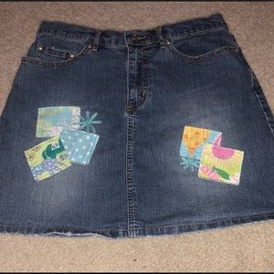 Vintage Lilly Pulitzer Denim Skirt